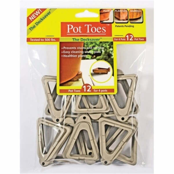 The Plant Stand Plant Stand Pot Toes Light Gray 12PK Bag TH38591 - main